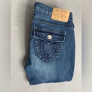 True Religion stella skinny jeans sz 29 flap pocket 31x31